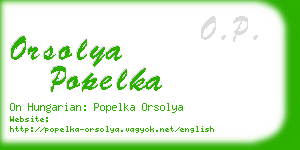 orsolya popelka business card